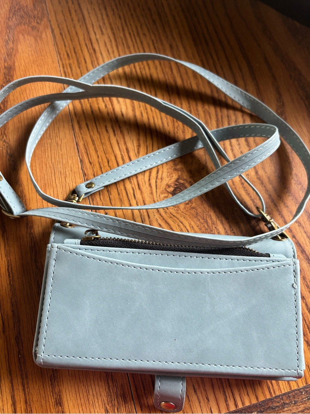 Everyday Crossbody Wallet in Light Blue